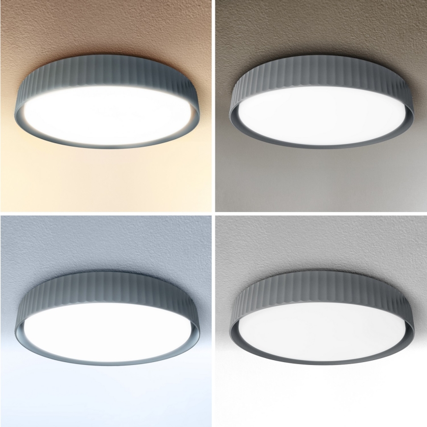 Brilagi - stmievateľné LED stropné svietidlo LUCIA LED/60W/230V 3000-6500K pr. 59 cm sivá + diaľkové ovládanie