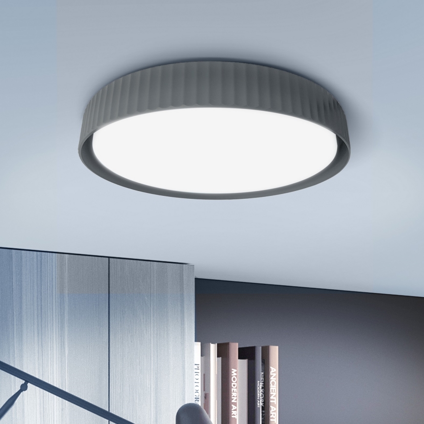 Brilagi - stmievateľné LED stropné svietidlo LUCIA LED/60W/230V 3000-6500K pr. 59 cm sivá + diaľkové ovládanie