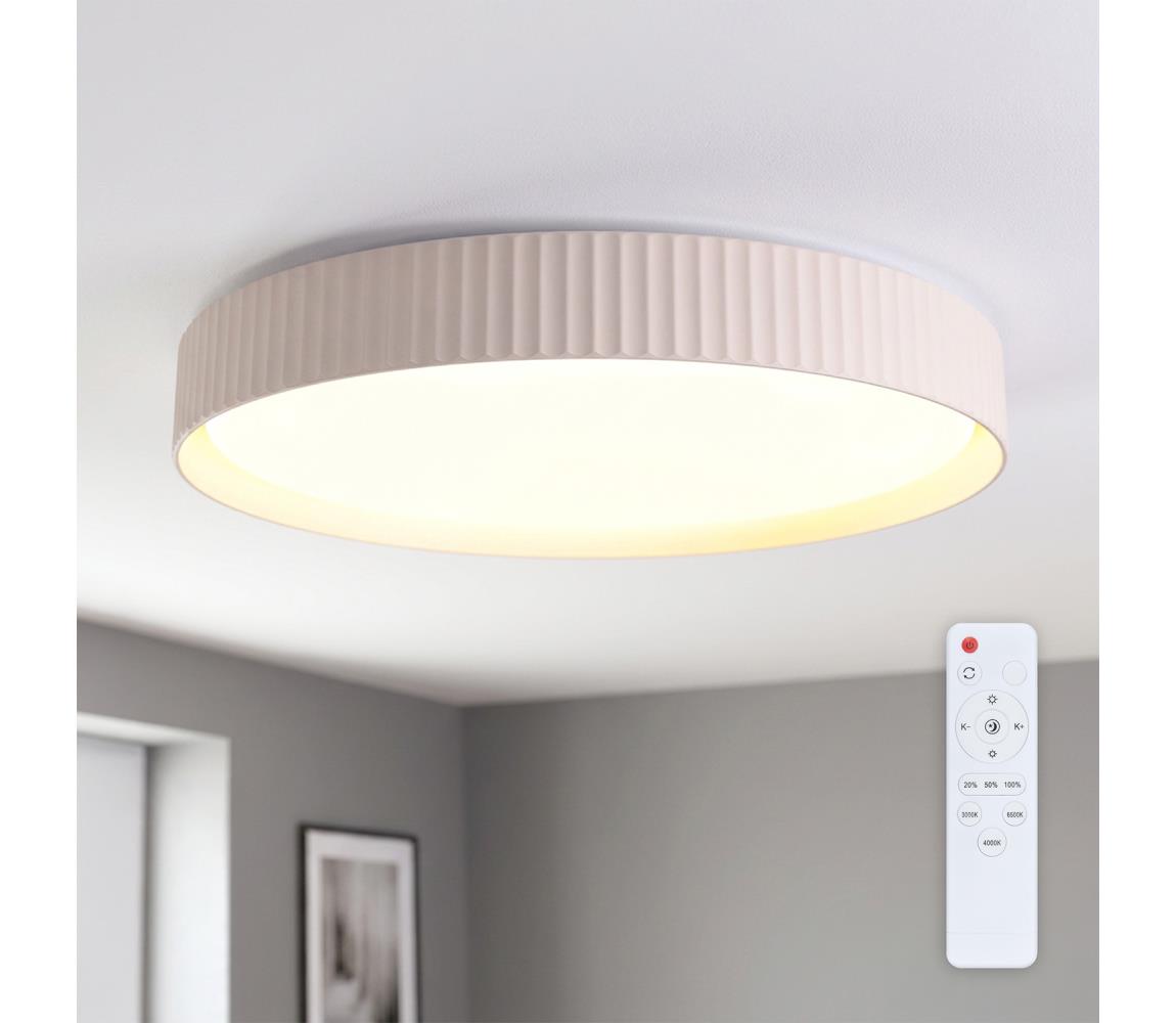 Brilagi - LED stmievateľné stropné svietidlo LUCIA LED/60W/230V priemer 59 cm béžové + diaľkové ovládanie WO800-OEM41-60