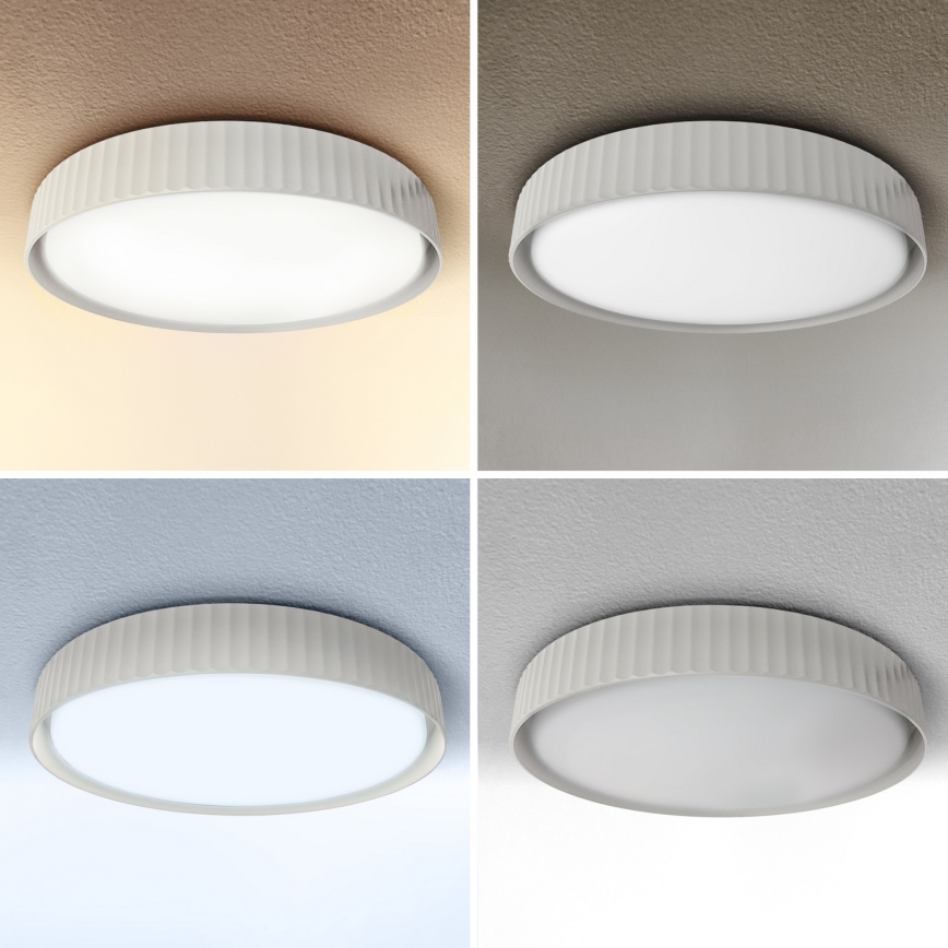 Brilagi - Stmievateľné LED stropné svietidlo LUCIA, 60 W, 230 V, 3000–6500 K, priemer 59 cm, biela – s diaľkovým ovládaním