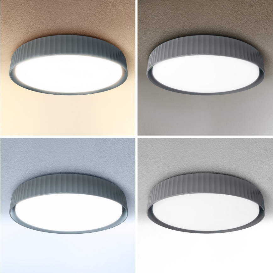 Brilagi - LED stmievateľné stropné svietidlo LUCIA LED/60W/230V 3000-6500K priemer 59 cm sivá + diaľkové ovládanie