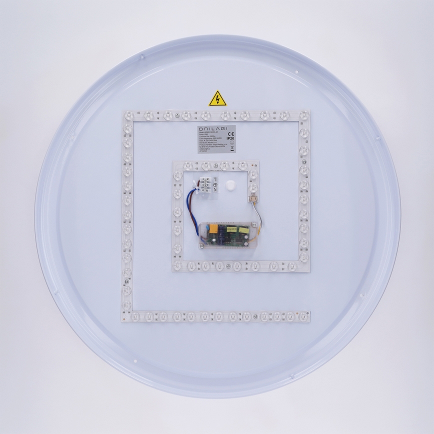 Brilagi - LED stmievateľné stropné svietidlo LUCIA LED/60W/230V 3000-6500K pr. 59 cm taupe + diaľkové ovládanie