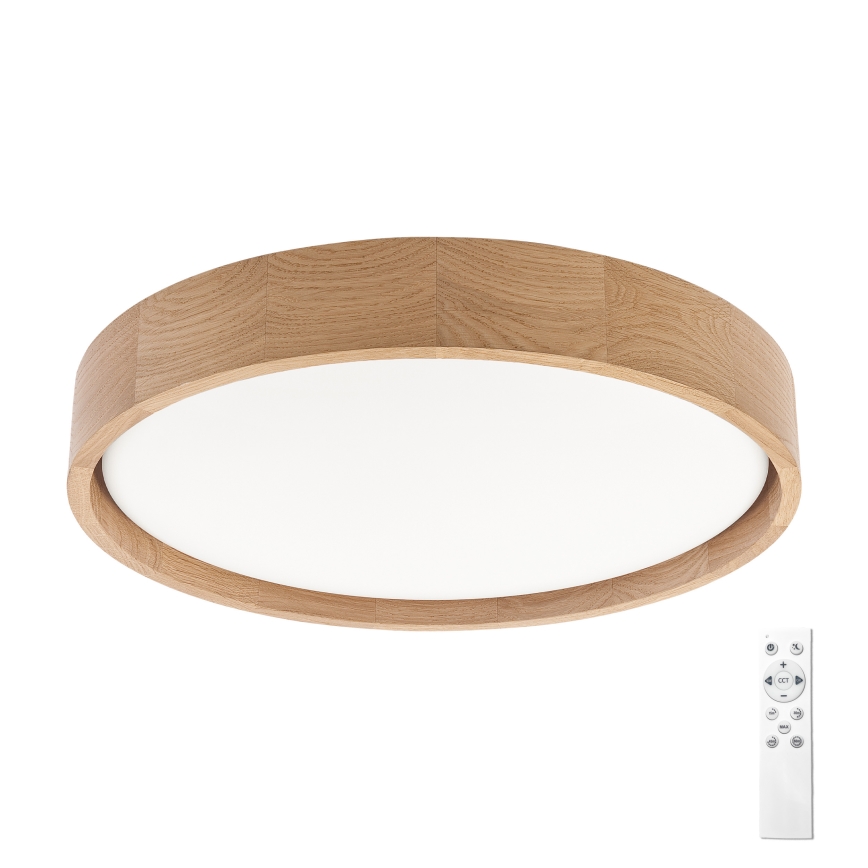 Brilagi - LED Stmievateľné stropné svietidlo MANAROLA REMOTE LED/24W/230V 3000-6500K pr. 41 cm dub + diaľkové ovládanie