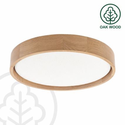 Brilagi - LED stmievateľné stropné svietidlo MANAROLA SMART STARS LED/24W/230V 3000-6000K Wi-Fi Tuya Beacon priemer 41 cm dub + diaľkové ovládanie