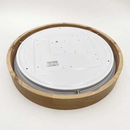 Brilagi - LED stmievateľné stropné svietidlo MANAROLA SMART STARS LED/24W/230V 3000-6000K Wi-Fi Tuya Beacon priemer 41 cm dub + diaľkové ovládanie