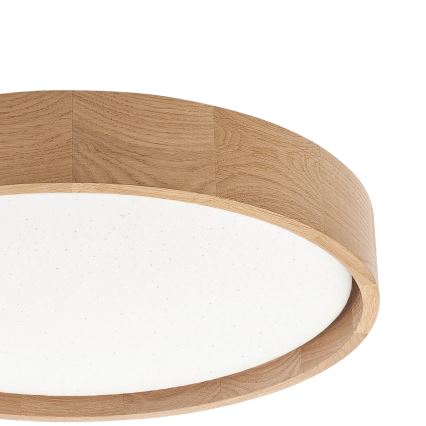 Brilagi - LED stmievateľné stropné svietidlo MANAROLA SMART STARS LED/24W/230V 3000-6000K Wi-Fi Tuya Beacon priemer 41 cm dub + diaľkové ovládanie
