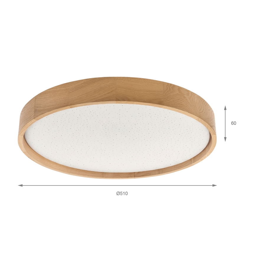Brilagi - LED stmievateľné stropné svietidlo MANAROLA SMART STARS LED/36W/230V 3000-6000K Wi-Fi Tuya Beacon priemer 51 cm + diaľkové ovládanie
