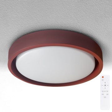 Brilagi - LED stmievateľné stropné svietidlo MATTEO LED/48W/230V 3000-6500K pr. 41 cm červené + diaľkové ovládanie