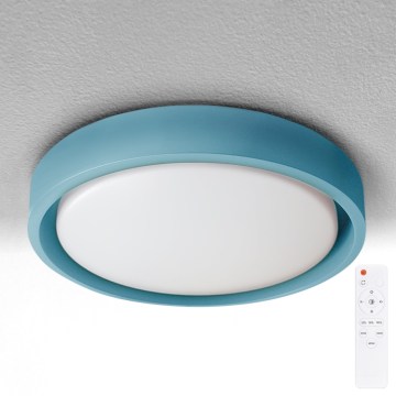 Brilagi - LED stmievateľné stropné svietidlo MATTEO LED/48W/230V 3000-6500K pr. 41 cm tyrkysové + diaľkové ovládanie