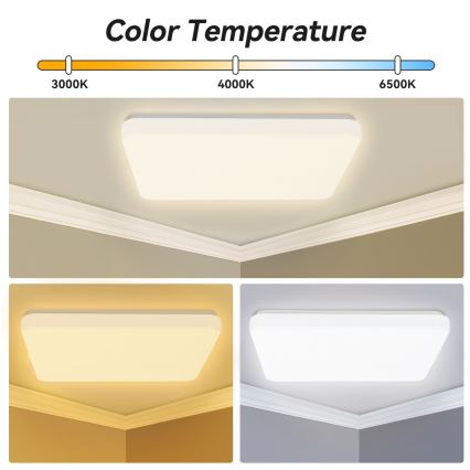 Brilagi - stmievateľné stropné LED svietidlo MILKY WAY LED/24W/230V 3000-6500K 37x37 cm + diaľkové ovládanie