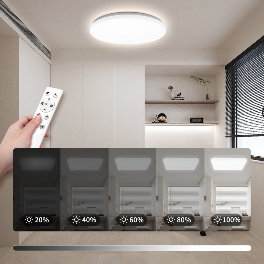 Brilagi - LED stmievateľné stropné svietidlo MILKY WAY LED/36W/230V 3000-6500K priemer 48 cm + diaľkové ovládanie