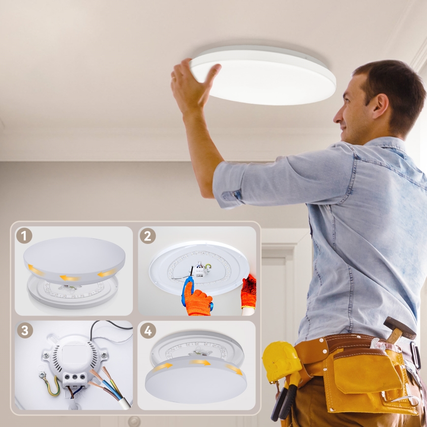 Brilagi - LED stmievateľné stropné svietidlo MILKY WAY LED/36W/230V 3000-6500K priemer 48 cm + diaľkové ovládanie