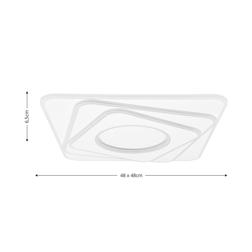 Brilagi - LED Stmievateľné stropné svietidlo MODERN LED/100W/230V 2700-6500K 48x48 cm + diaľkové ovládanie