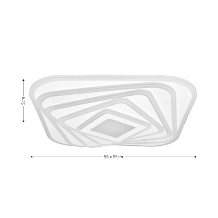 Brilagi - LED Stmievateľné stropné svietidlo MODERN LED/210W/230V 2700-6500K 55x55 cm + diaľkové ovládanie