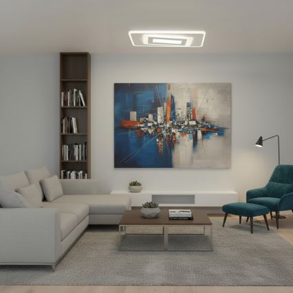 BRILAGI - LED Stmievateľné stropné svietidlo MODERN LED/51W/230V 3000-6000K 20x40 cm + diaľkové ovládanie