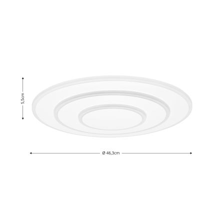 Brilagi - LED Stmievateľné stropné svietidlo MODERN LED/58W/230V 2700-6500K pr. 46,3 cm + diaľkové ovládanie