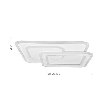 Brilagi - LED Stmievateľné stropné svietidlo MODERN LED/80W/230V 2700-6500K 52,5x52,5 cm + diaľkové ovládanie