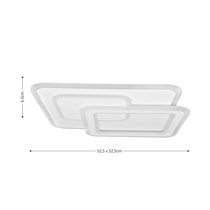 Brilagi - LED Stmievateľné stropné svietidlo MODERN LED/80W/230V 2700-6500K 52,5x52,5 cm + diaľkové ovládanie