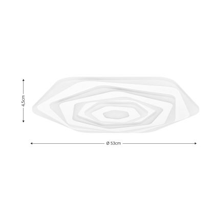 Brilagi - LED Stmievateľné stropné svietidlo MODERN LED/85W/230V 2700-6500K pr. 53 cm + diaľkové ovládanie