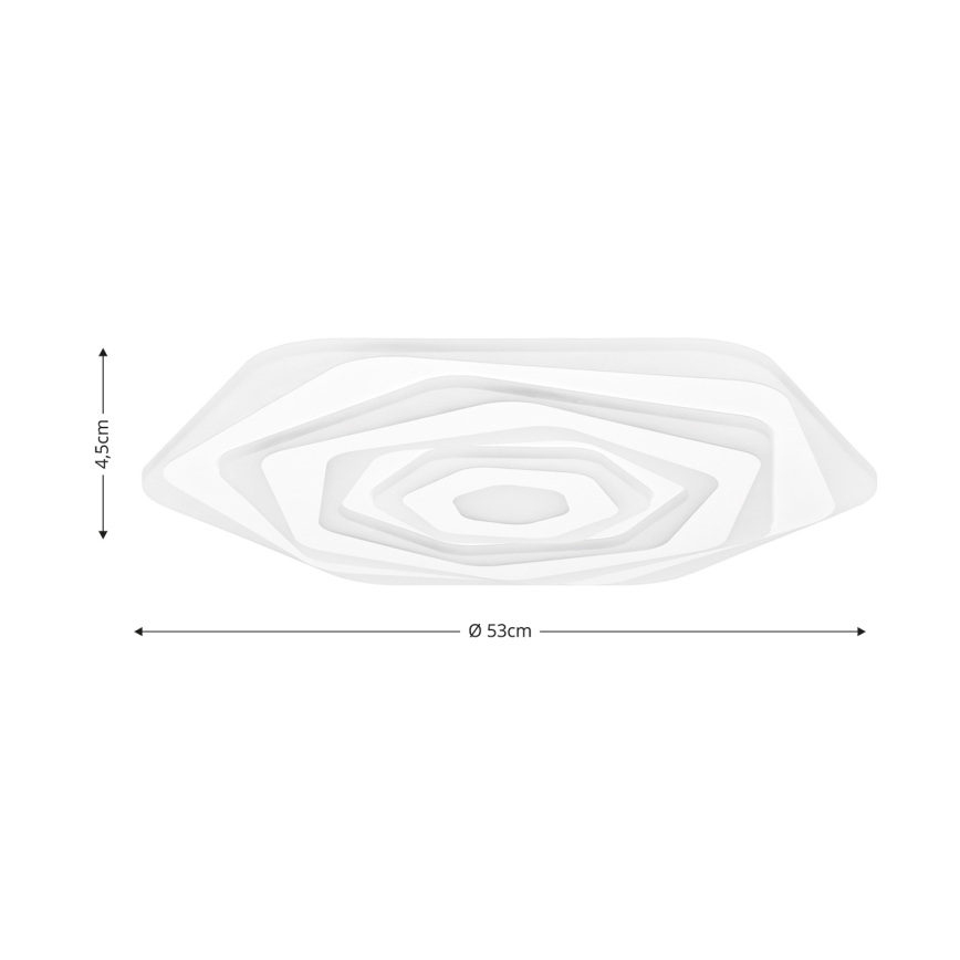 Brilagi - LED Stmievateľné stropné svietidlo MODERN LED/85W/230V 2700-6500K pr. 53 cm + diaľkové ovládanie