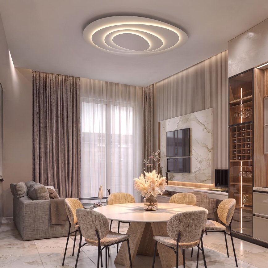 BRILAGI - LED Stmievateľné stropné svietidlo MODERN MAXI LED/87W/230V 3000-6000K 67x80 cm + diaľkové ovládanie