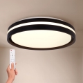 Brilagi - LED stmievateľné stropné svietidlo NAOMI LED/48W/230V 3000-6500K priemer 39 cm čierne + diaľkové ovládanie