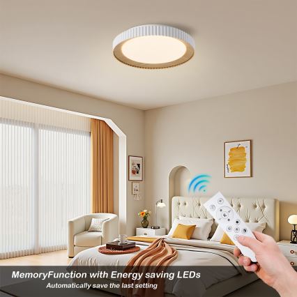 Brilagi - LED stmievateľné stropné svietidlo NEXO LED/48W/230V 3000-6000K biela, priemer 43 cm + diaľkové ovládanie