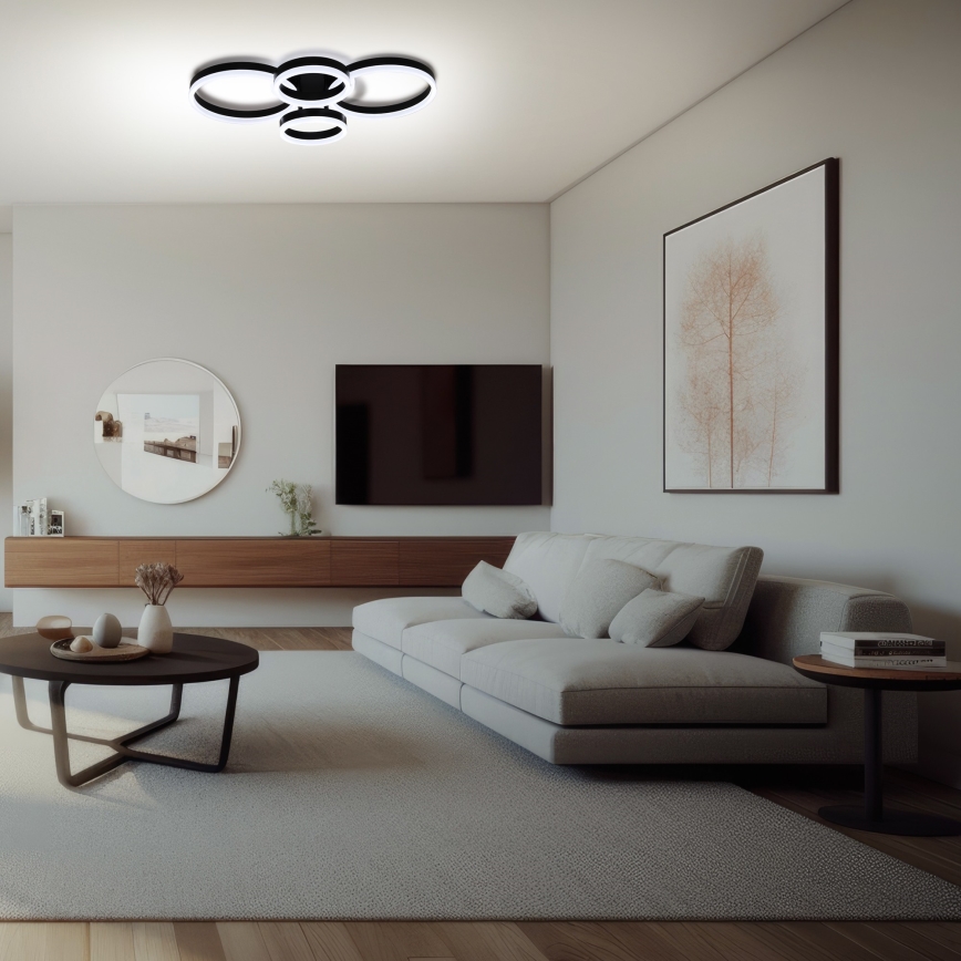 Brilagi - LED Stmievaťelné stropné svietidlo ORBITS LED/49W/230V 3000/4000/6000K + diaľkové ovládanie