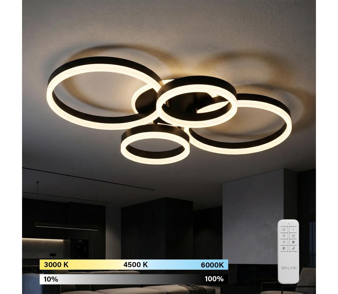 Brilagi - LED stmievateľné stropné svietidlo ORBITS LED/52W/230V 3000-6000K + DO BRXL35111/L-52W/CR