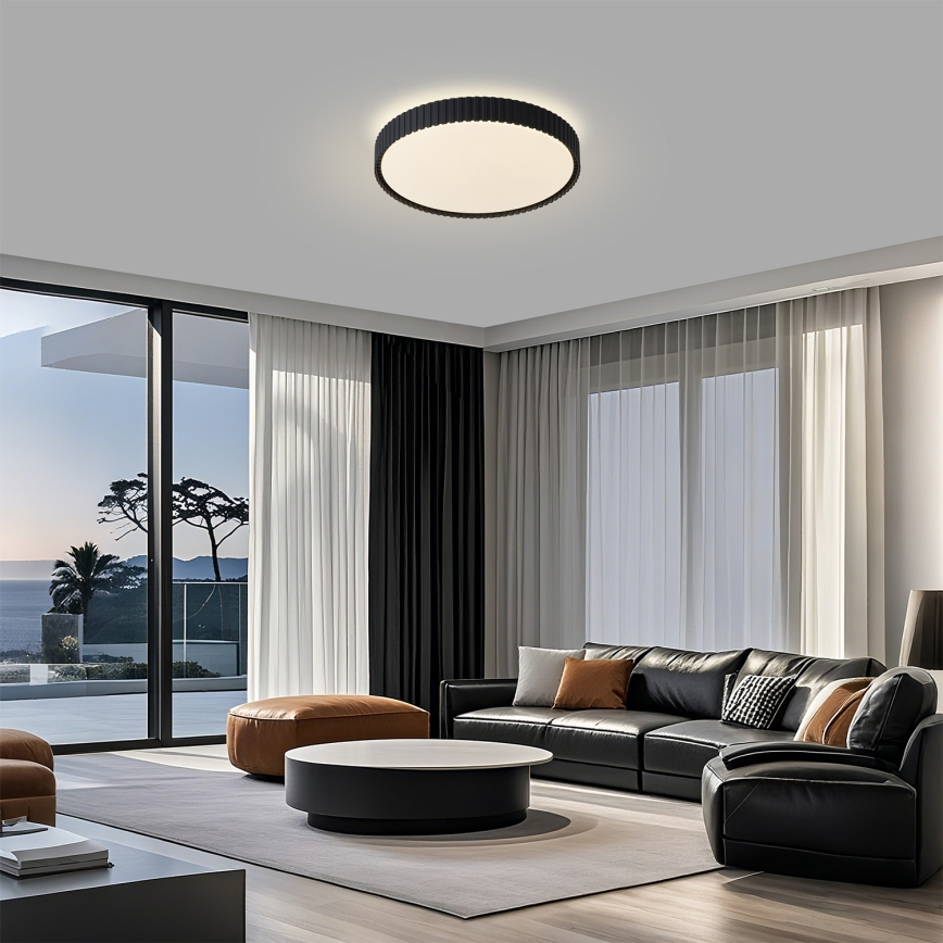 Brilagi - LED stmievateľné stropné svietidlo ORINO LED/54W/230V 3000-6000K čierne pr. 43 cm + diaľkové ovládanie