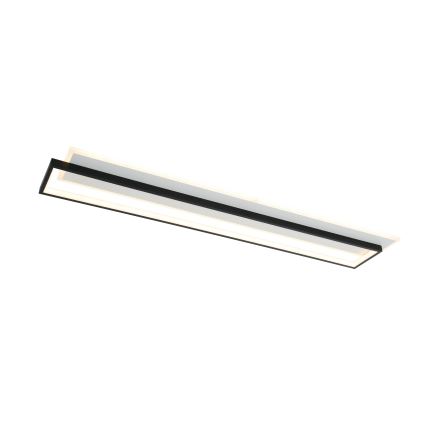 Brilagi - LED Stmievateľné stropné svietidlo OUTLINE LED/90W/230V 3000-6000K 18x100 cm biela/čierna + diaľkové ovládanie