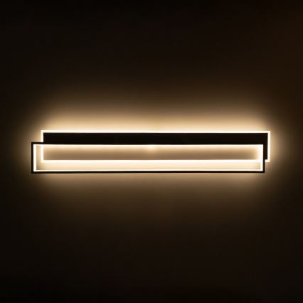 Brilagi - LED Stmievateľné stropné svietidlo OUTLINE LED/90W/230V 3000-6000K 18x100 cm biela/čierna + diaľkové ovládanie