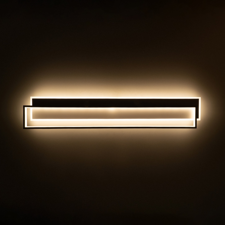 Brilagi - LED Stmievateľné stropné svietidlo OUTLINE LED/90W/230V 3000-6000K 18x100 cm biela/čierna + diaľkové ovládanie