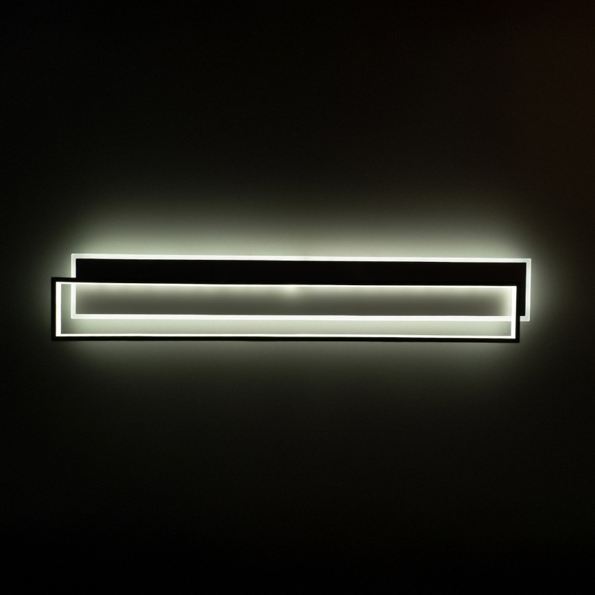 Brilagi - LED Stmievateľné stropné svietidlo OUTLINE LED/90W/230V 3000-6000K 18x100 cm biela/čierna + diaľkové ovládanie