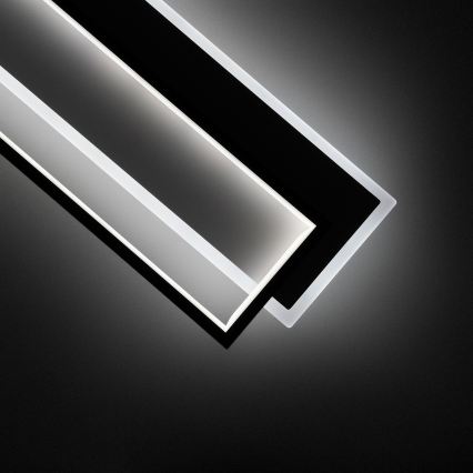 Brilagi - LED Stmievateľné stropné svietidlo OUTLINE LED/90W/230V 3000-6000K 18x100 cm biela/čierna + diaľkové ovládanie