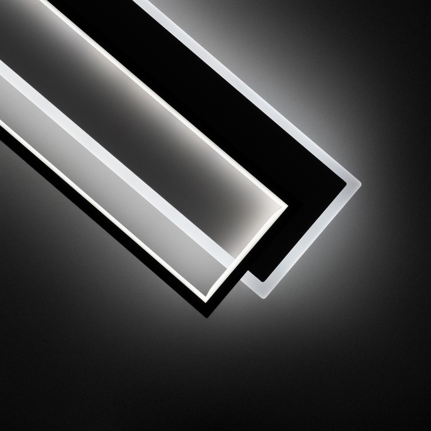 Brilagi - LED Stmievateľné stropné svietidlo OUTLINE LED/90W/230V 3000-6000K 18x100 cm biela/čierna + diaľkové ovládanie