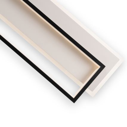 Brilagi - LED Stmievateľné stropné svietidlo OUTLINE LED/90W/230V 3000-6000K 18x100 cm biela/čierna + diaľkové ovládanie