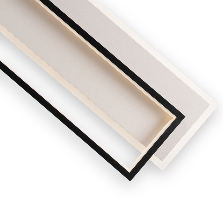 Brilagi - LED Stmievateľné stropné svietidlo OUTLINE LED/90W/230V 3000-6000K 18x100 cm biela/čierna + diaľkové ovládanie