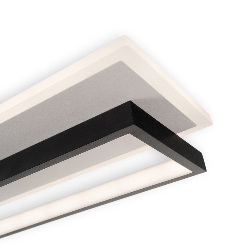 Brilagi - LED Stmievateľné stropné svietidlo OUTLINE LED/90W/230V 3000-6000K 18x100 cm biela/čierna + diaľkové ovládanie