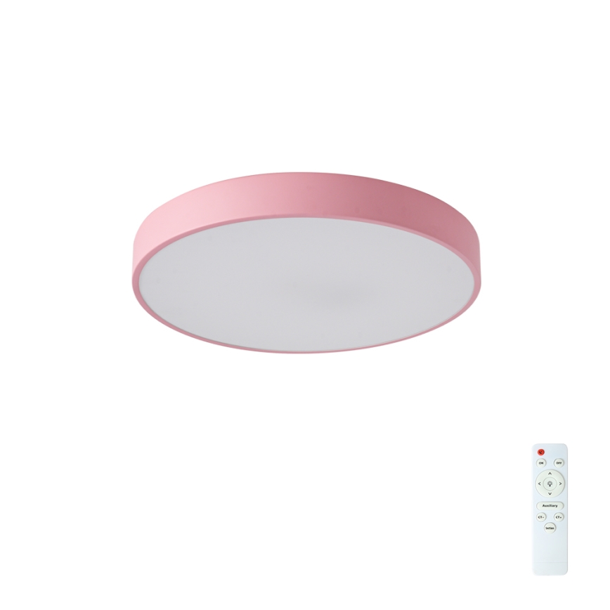 Brilagi - LED stmievané stropné svietidlo POOL LED/48W/230V 3000-6000K priemer 40 cm ružové + diaľkové ovládanie