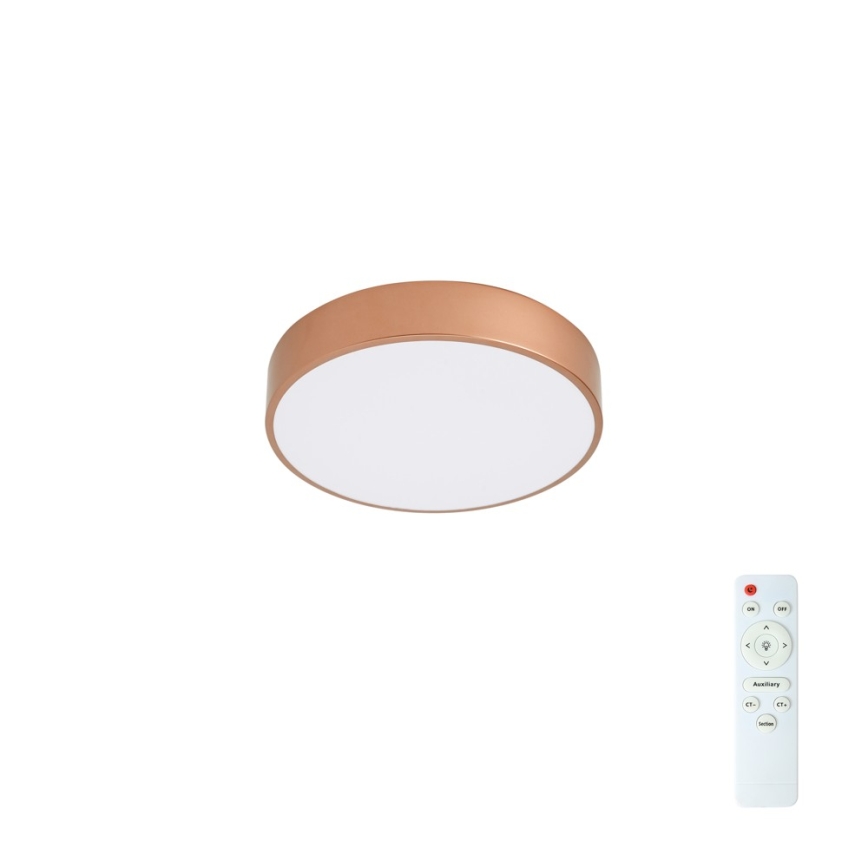 Brilagi - LED stmievateľné stropné svietidlo POOL LED/36W/230V 3000–6000 K priemer 30 cm bronzové + diaľkové ovládanie