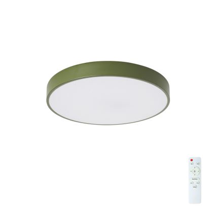 Brilagi - LED stmievateľné stropné svietidlo POOL LED/48W/230V 3000-6000K priemer 40 cm zelené + diaľkové ovládanie