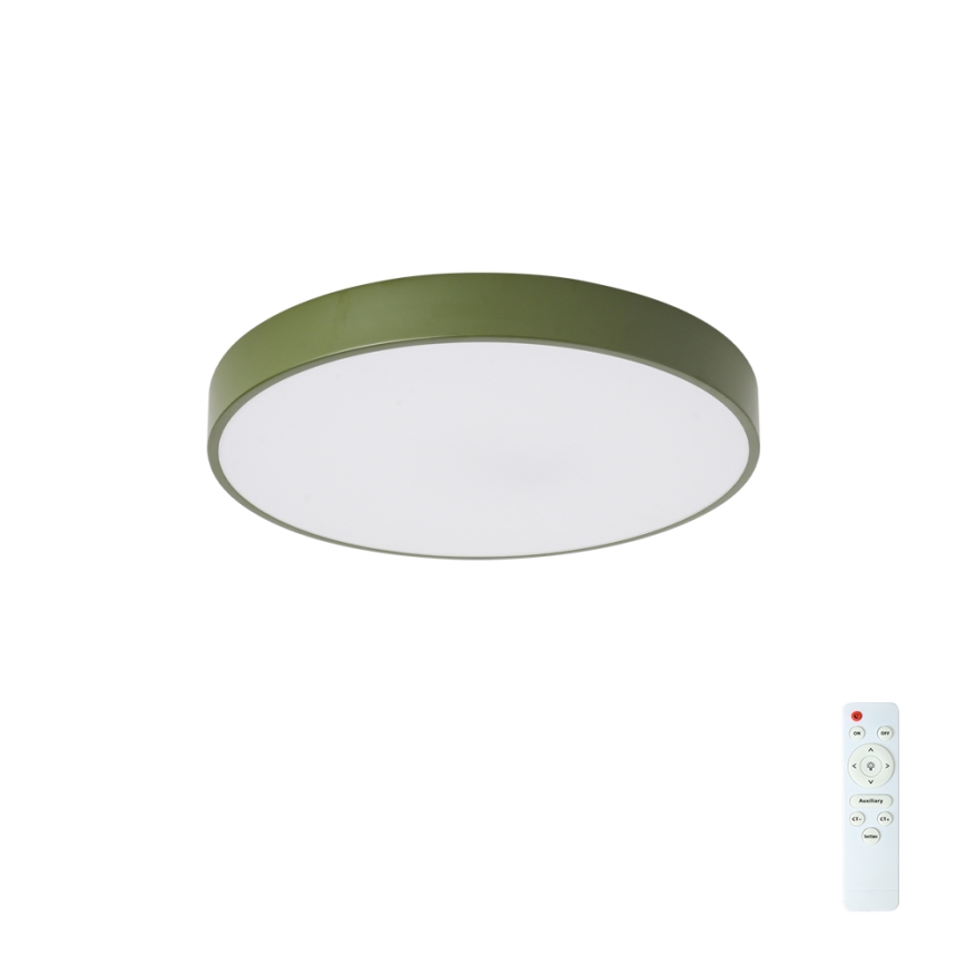 Brilagi - LED stmievateľné stropné svietidlo POOL LED/48W/230V 3000-6000K priemer 40 cm zelené + diaľkové ovládanie