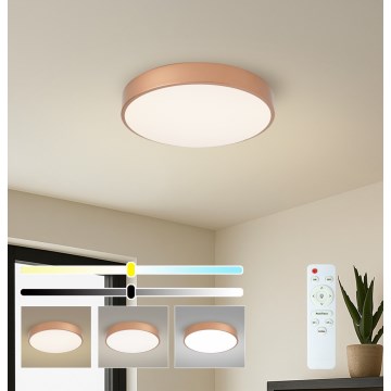 Brilagi - LED stmievateľné stropné svietidlo POOL LED/48W/230V 3000-6000K pr. 40 cm bronzové + diaľkové ovládanie