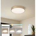 Brilagi - LED stmievateľné stropné svietidlo POOL LED/48W/230V 3000-6000K pr. 40 cm zlaté + diaľkové ovládanie