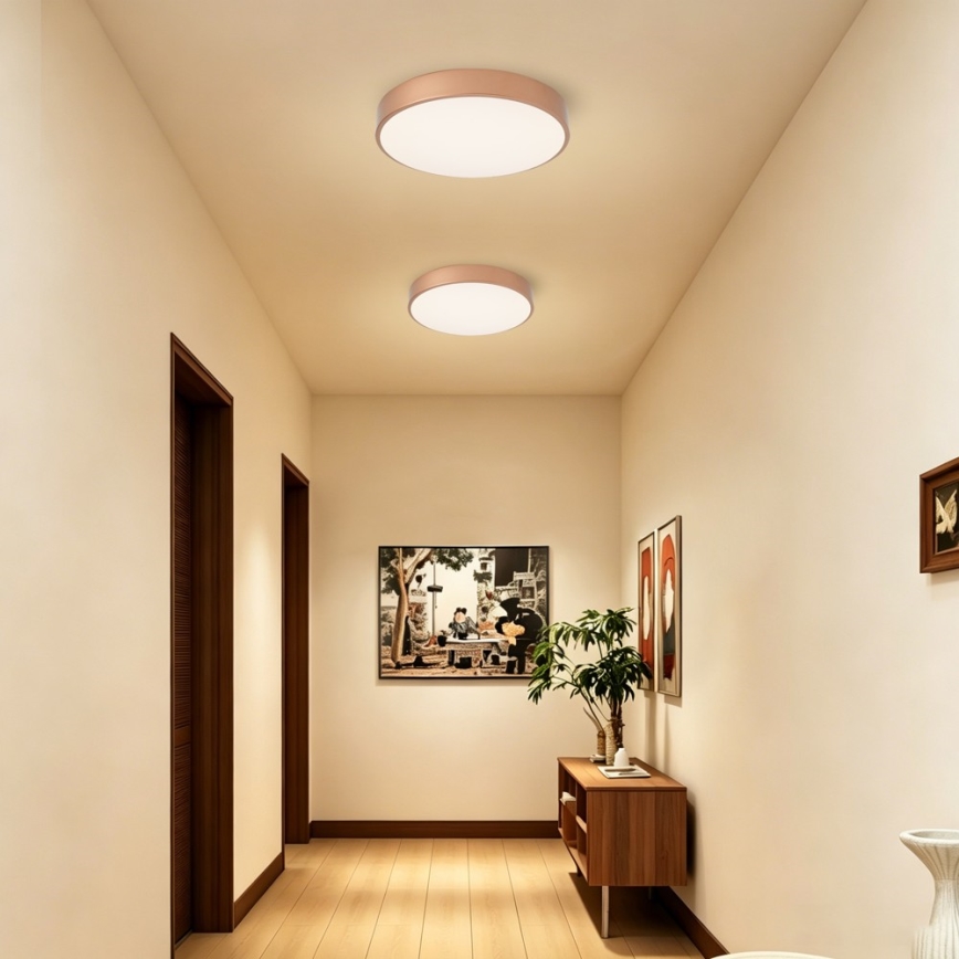 Brilagi - LED stmievateľné stropné svietidlo POOL LED/48W/230V 3000-6000K pr. 40 cm bronzové + diaľkové ovládanie