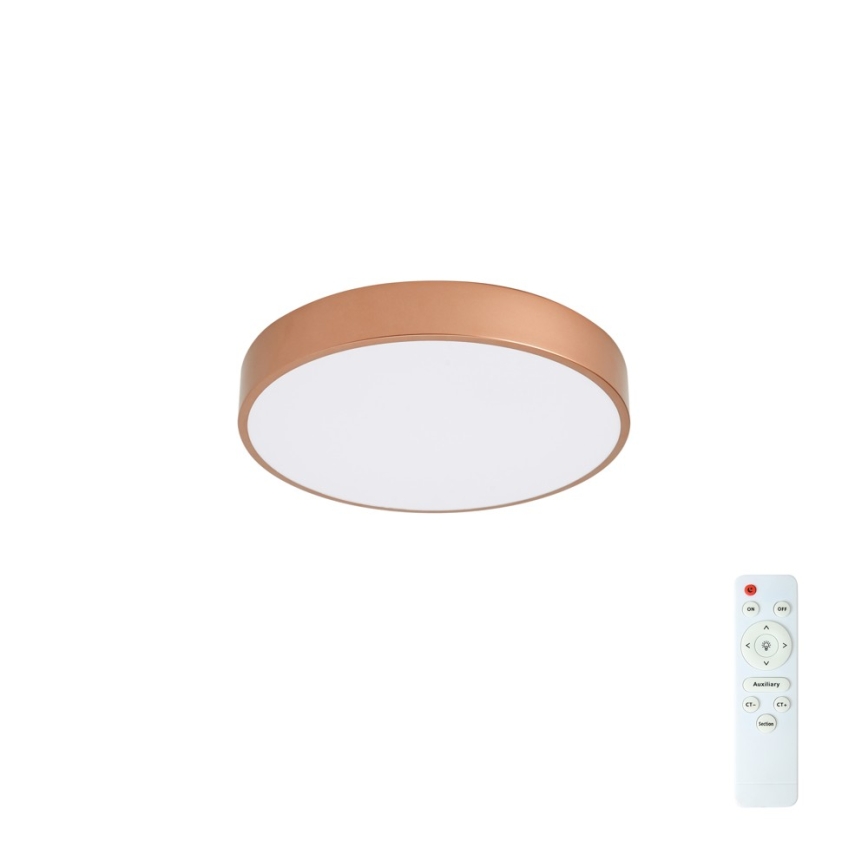 Brilagi - LED stmievateľné stropné svietidlo POOL LED/48W/230V 3000-6000K pr. 40 cm bronzové + diaľkové ovládanie