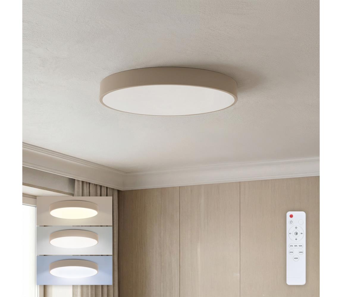 Brilagi - LED stmievateľné stropné svietidlo POOL LED/50W/230V pr. 40 cm béžová + DO WO800-OEM46-40-REM