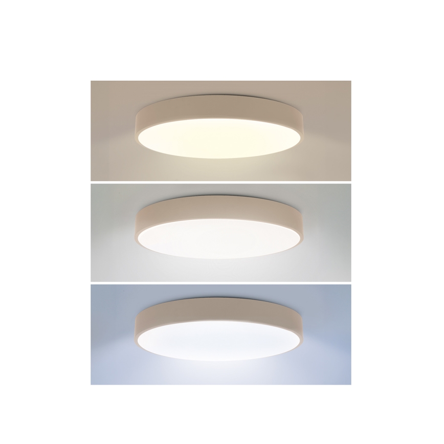 Brilagi - LED stmievateľné stropné svietidlo POOL LED/50W/230V 3000-6000K pr. 40 cm béžové + diaľkové ovládanie