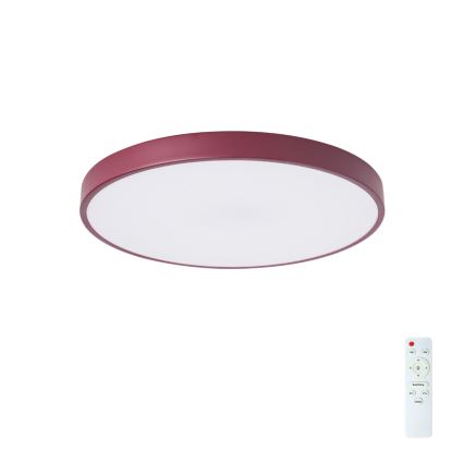 Brilagi - LED stmievateľné stropné svietidlo POOL LED/60W/230V 3000-6000K pr. 50 cm bordové + diaľkové ovládanie